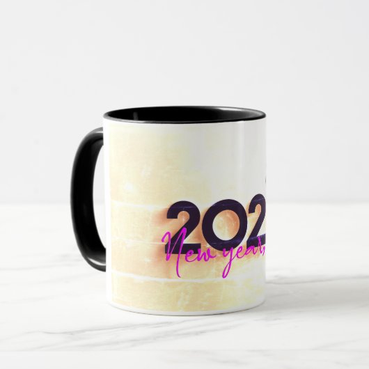 Quotenumwandlung Sylvester Start Gold Tasse (Vorderseite Links)