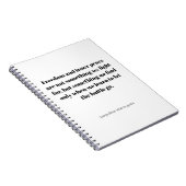 Quotes about inner peace notizblock (Rechte Seite)