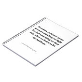 Quotes about inner peace notizblock (Linke Seite)