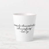 "Quotes for Life Collection" Lao Tzu Milchtasse (Vorderseite)