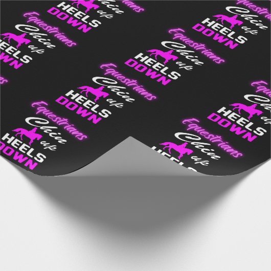 Quotes für Reittiere Geschenkpapier (Ecke)