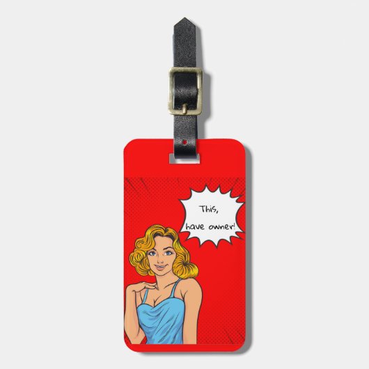 quotes lovers bearbeitet gepäckanhänger (Vorderseite vertikal)