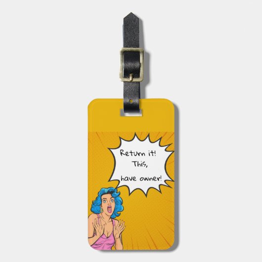 quotes lovers bearbeitet gepäckanhänger (Vorderseite vertikal)