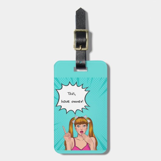 quotes lovers bearbeitet gepäckanhänger (Vorderseite vertikal)