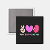 Quotes Nurse Peace Liebe Nephrologie Nephrologie D Magnet (Vorderseite/Rückseite)