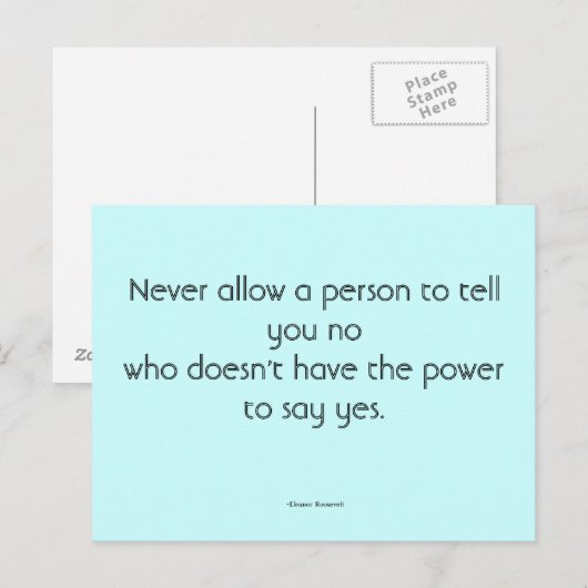 Quotes Postkarten (Vorne/Hinten)