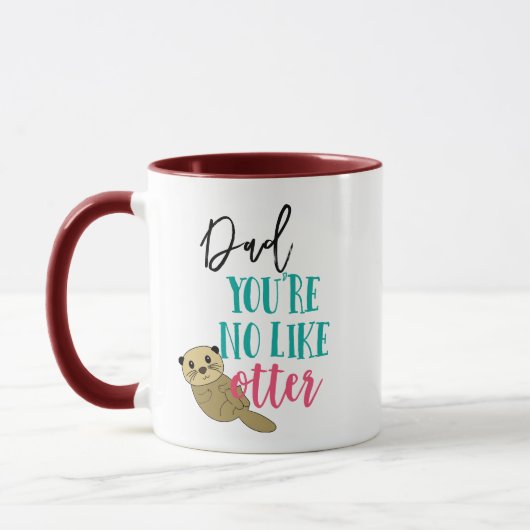 Quotes River Otter Animal Spaß des Vaters Tasse (Links)