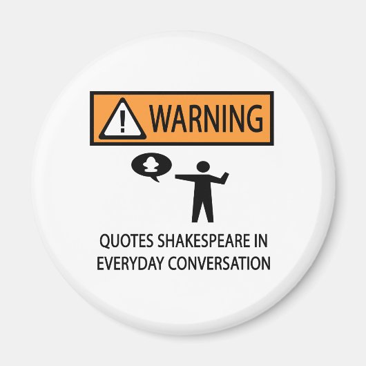 Quotes Shakespeare Magnet (Vorne)