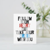 Quotes Template Postkarte (Stehend Vorderseite)