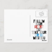 Quotes Template Postkarte (Rückseite)