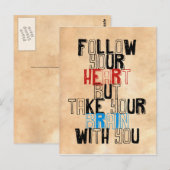 Quotes Template Postkarte (Vorne/Hinten)