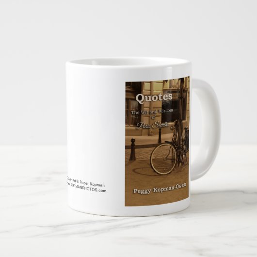 "Quotes - Wit & Wisdom Paris Sleuths" Jumbo-Tasse (Vorderseite Rechts)