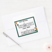 Quotezy Quadratischer Aufkleber (Umschlag)