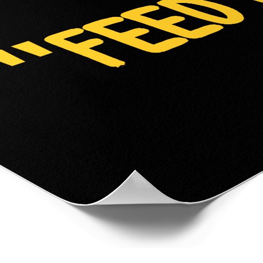 Quoth das Kätzchen Fütterte mir mehr! Poster (Ecke)