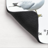 Quoth the Raven, "back off bird" Mousepad (Ecke)