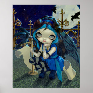 Quoth the Raven Nevermore ART PRINT gotische Fee Poster