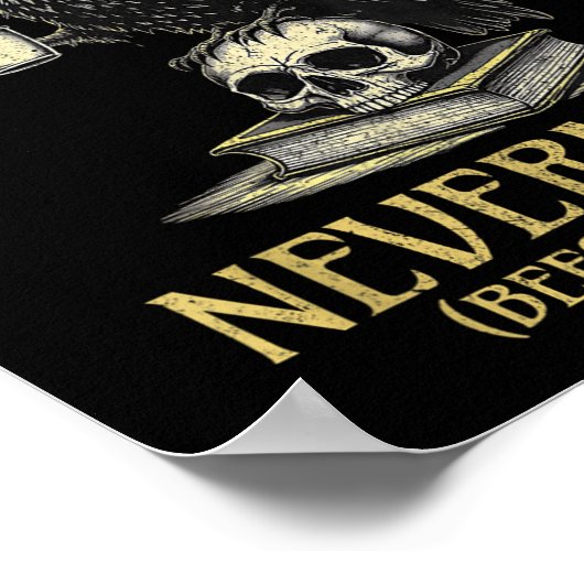 Quoth The Raven Nevermore Before Coffee Funny Quot Poster (Ecke)