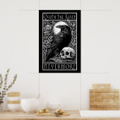 Quoth the Raven - Nevermore - Edgar Allan Poe art Poster (Küche)