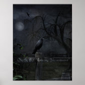 "Quoth the Raven, 'Nevermore' Gotisches Poster (Vorne)