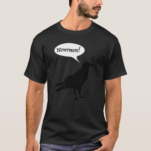 Quoth the Raven nie mehr aus dem Gedicht von Edgar T-Shirt (Vorderseite)