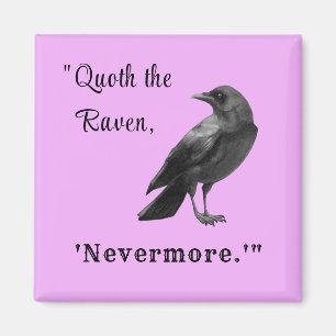 "Quoth the Raven ..." Personalisiert Lavender Magn Magnet