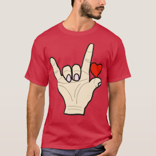 quotI-Liebe Youquot Handzeichen-Aufkleber T-Shirt