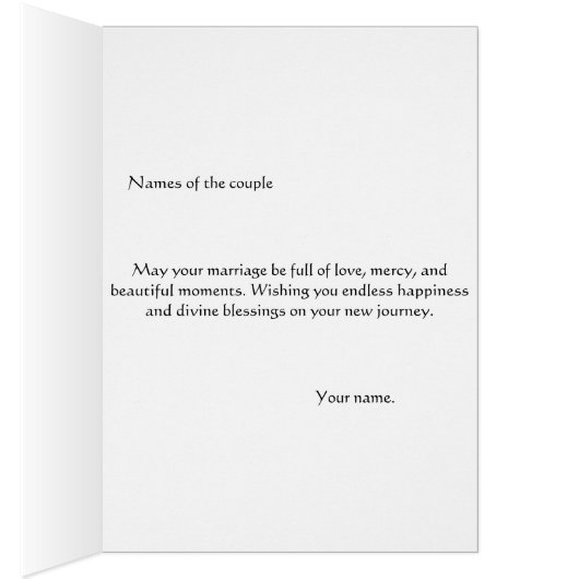 Qur’an-Inspiriert Hochzeitkarte (Innen (Rechts))