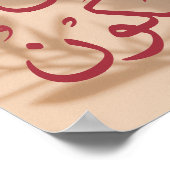 Quran Verse: Kun Fayakoon ( Be und es ist) Beige Poster (Ecke)