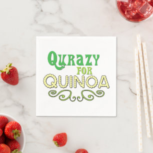 Qurazy for Quinoa © - Funny Quinoa thematisch Serviette