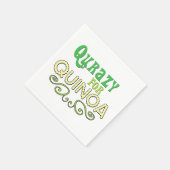 Qurazy for Quinoa © - Funny Quinoa thematisch Serviette (Ecke)