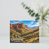 Quthing Lesotho Postkarte (Stehend Vorderseite)