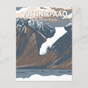 Quttinirpaq Nationalpark Canda Vintag Postkarte