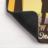 Qutub Minar New Delhi Indien Reiseplakat Mousepad (Ecke)