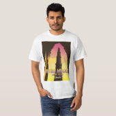 Qutub Minar New Delhi Indien Reiseplakat T-Shirt (Vorne ganz)