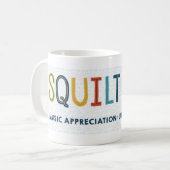QUUILT LEBEN!11 gTasse Kaffeetasse (Vorderseite Links)