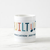 QUUILT LEBEN!11 gTasse Kaffeetasse (Mittel)