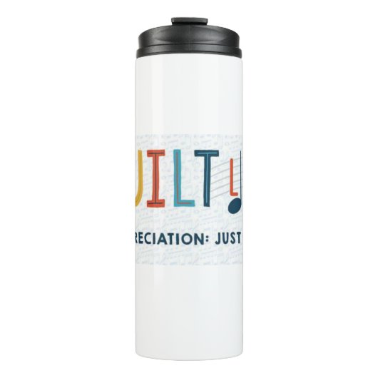 QUUILT LEBEN!thermische Tasse (Vorderseite)