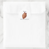 Qvevri Runder Aufkleber (Tasche)