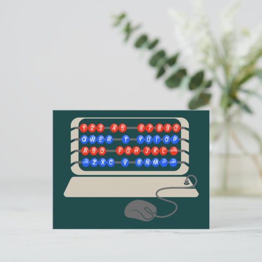 QWERTY B.C. POSTKARTE (Stehend Vorderseite)