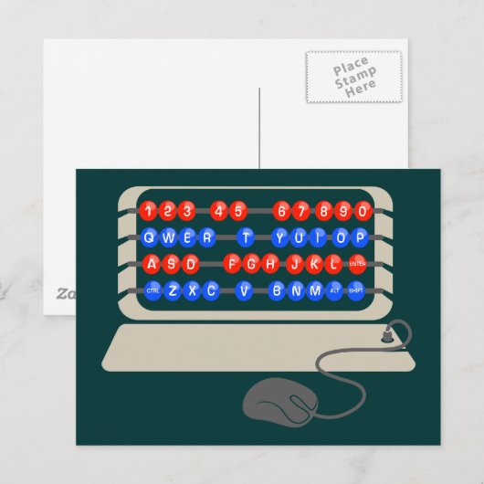 QWERTY B.C. POSTKARTE (Vorne/Hinten)