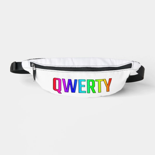 QWERTY BAUCHTASCHE (Vorderseite)