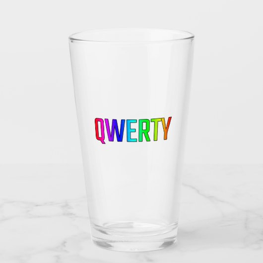 QWERTY GLAS (Vorderseite)