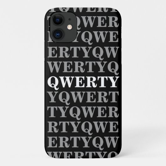 QWERTY iPhone 11 Fall Case-Mate iPhone Hülle (Rückseite)