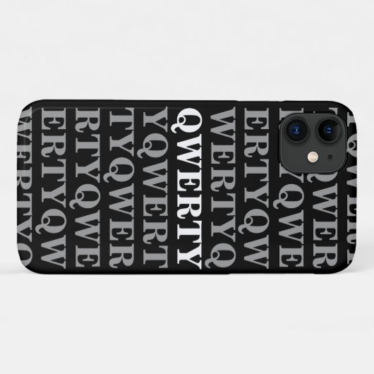 QWERTY iPhone 11 Fall Case-Mate iPhone Hülle (Rückseite (Horizontal))
