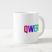 QWERTY Jumbo-Tasse (Vorderseite Rechts)