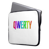 QWERTY LAPTOPSCHUTZHÜLLE (Vorderseite Links)
