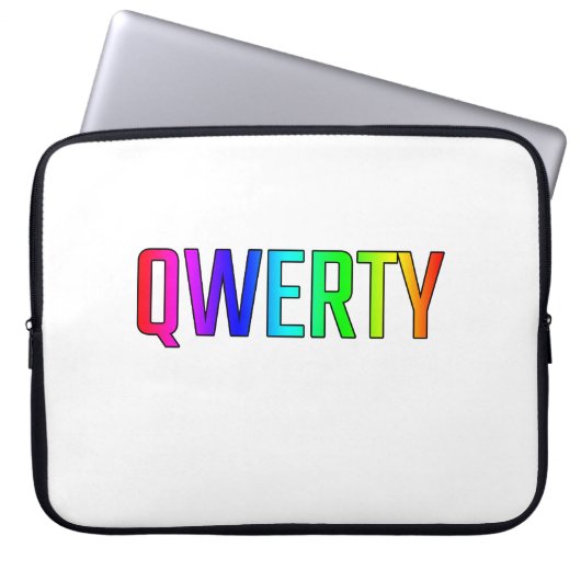QWERTY LAPTOPSCHUTZHÜLLE (Vorderseite)