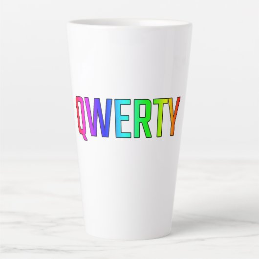 QWERTY MILCHTASSE (Vorderseite)