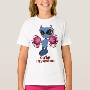 Qwiby: Niedlicher Invasion Kleinkind T - Shirt
