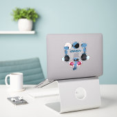 Qwiby Stickers Aufkleber (Laptop auf Schreibtisch)